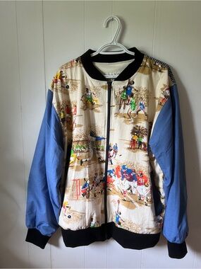 GOAT VINTAGE One of a Kind Sports Bomber Jacket